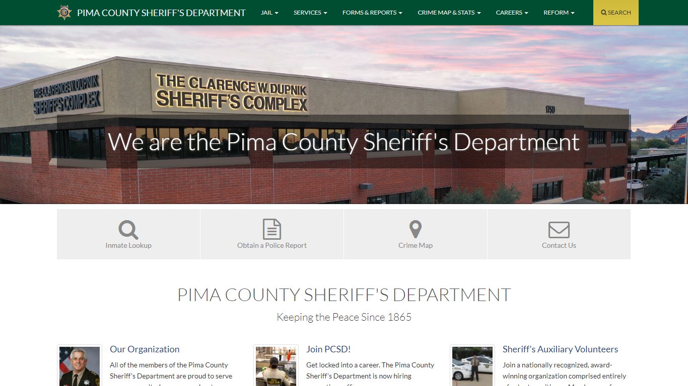 Home :: Pima County Sheriff's Department