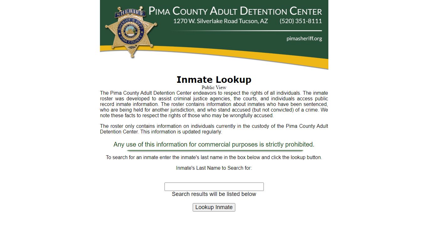 Pima County Sheriff Department